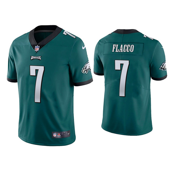 Men's Philadelphia Eagles #7 Joe Flacco Green Vapor Untouchable Limited Stitched Jersey